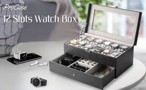 12 slot watch & Jewelry Box organiser