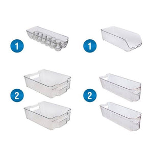 6 piece fridge bin set