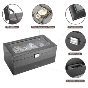 12 slot watch & Jewelry Box organiser