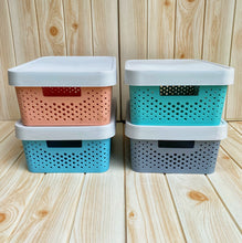 Load image into Gallery viewer, Curver infinity dots plastic  storage box
