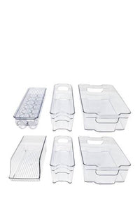 6 piece fridge bin set