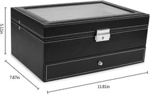 Load image into Gallery viewer, 12 slot watch &amp; Jewelry Box organiser
