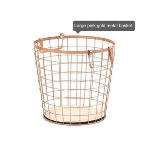 Rose gold baskets