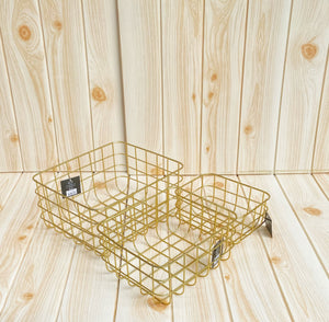 3 piece Gold basket