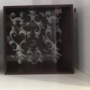 Laser cut wall shadow tray