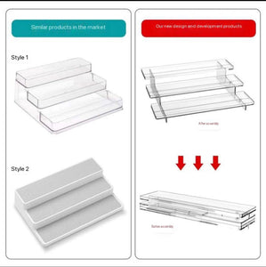 3 tier acrylic rack