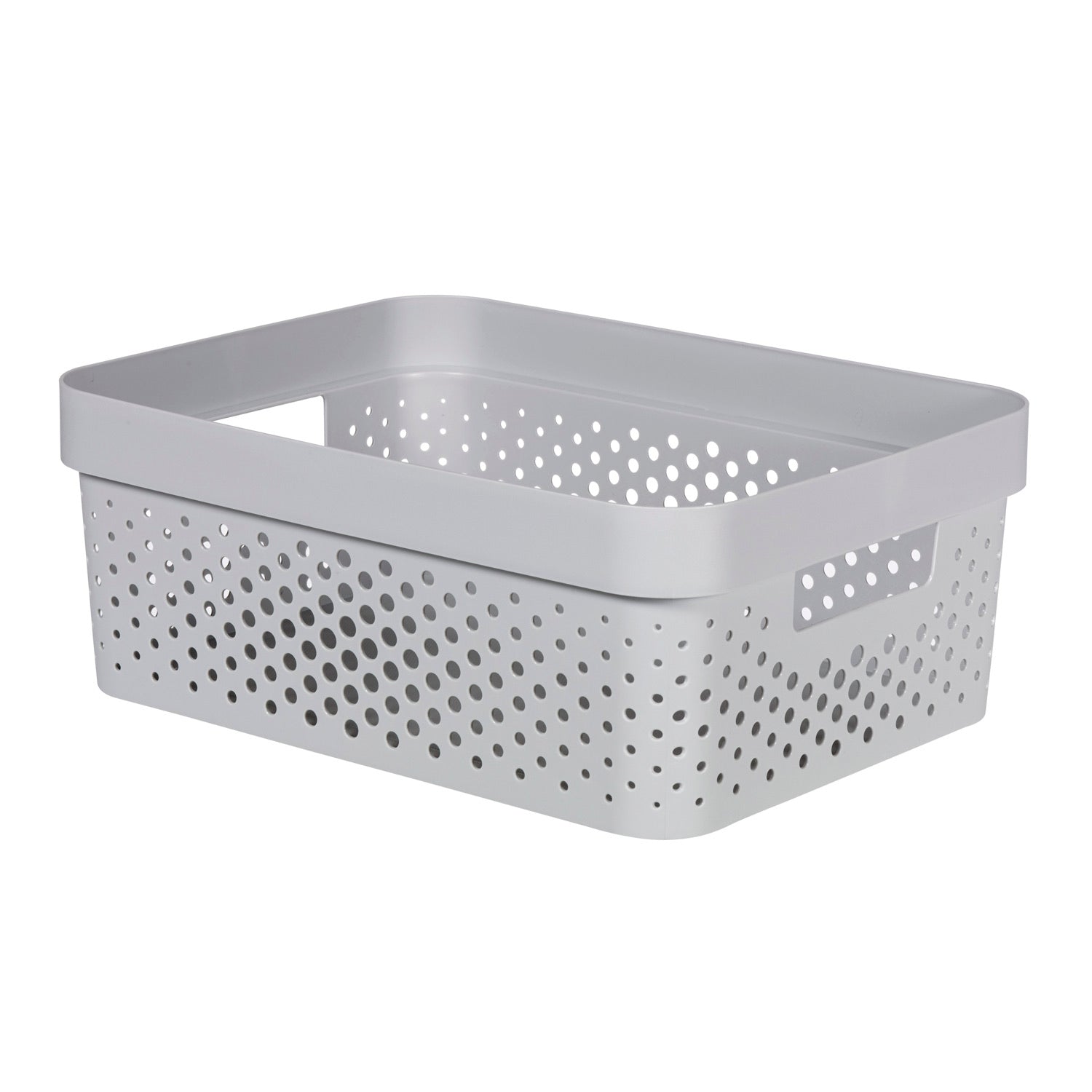 Curver Medium Infinity Box w/ Lid Light Grey, 14 x 10-1/2 x 5-3/8 H | The Container Store
