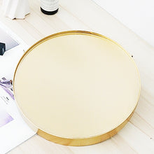 Load image into Gallery viewer, Gold mirror with chain strap.
