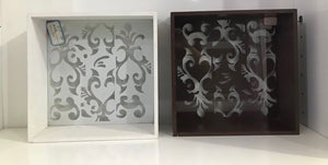 Laser cut wall shadow tray