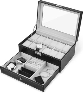 12 slot watch & Jewelry Box organiser