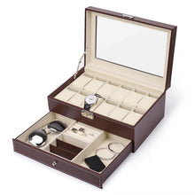 Load image into Gallery viewer, 12 slot watch &amp; Jewelry Box organiser
